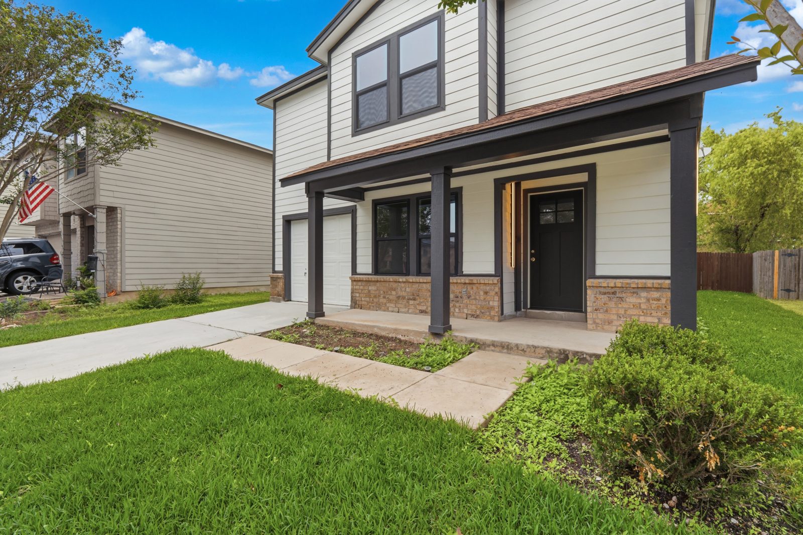 Finished exterior of the remodeled home